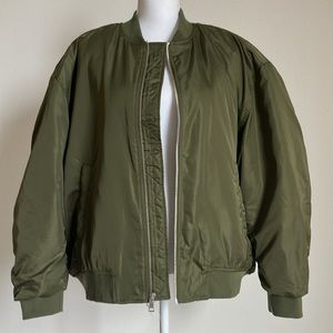 GAP Women's Bomber Jacket in 'Army Jacket Green', Size XL, NWT